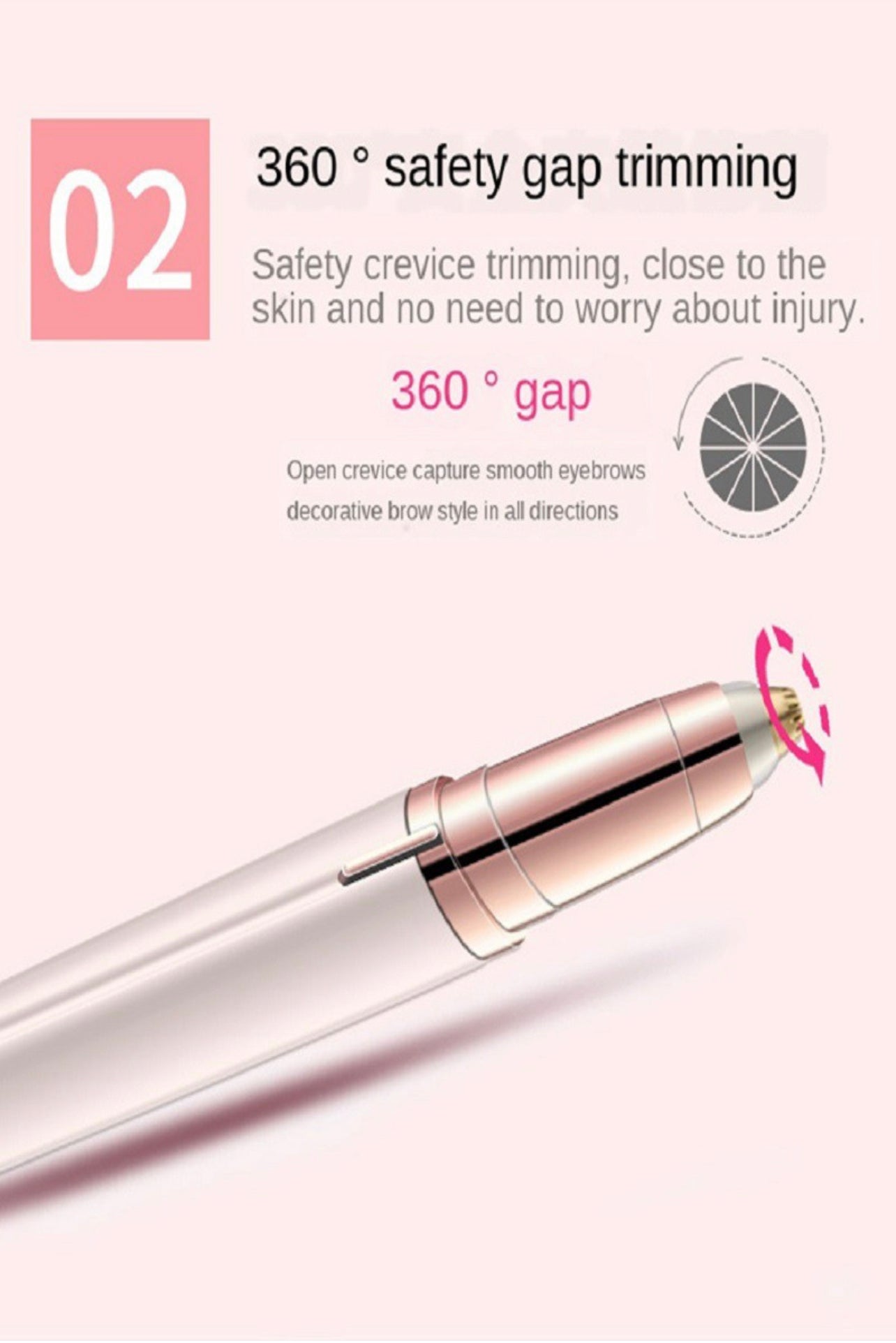 Rechargeable Eyebrow Hair Removal Trimmer
