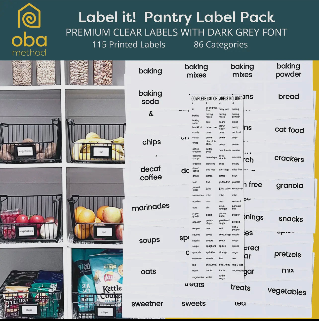 Pantry Labels