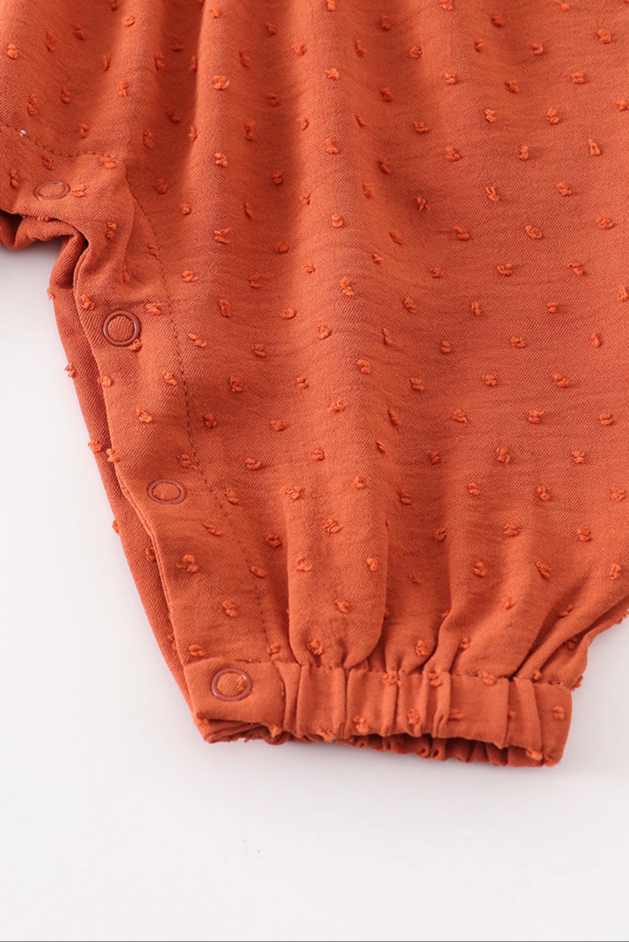 Terracotta Floral Swiss Dot Infant Romper