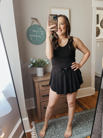 Basic Girl V-Neck Crop Tank