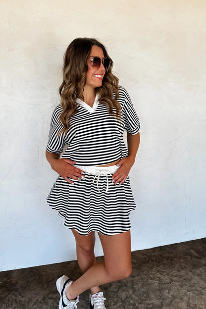 PREORDER Harbor Striped Skort Set: 2 colors