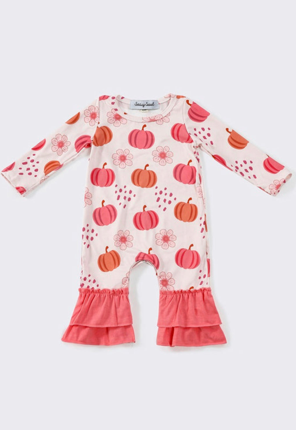 Daisies & Pumpkins Pants Romper