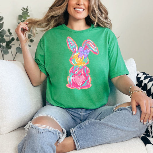 Watercolor Bunny Graphic Tee