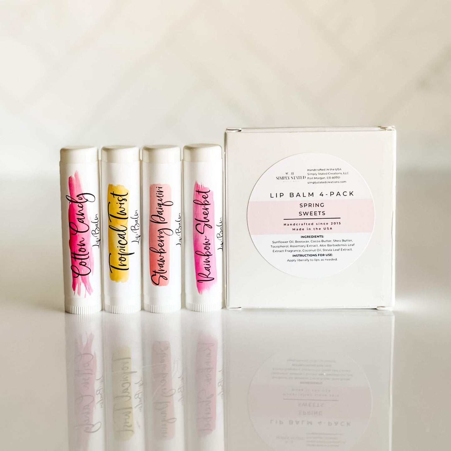 Lip Balm 4-Pack: Candy Shop