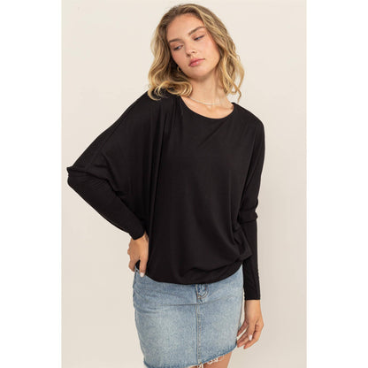 Dolman Long Sleeve: Black