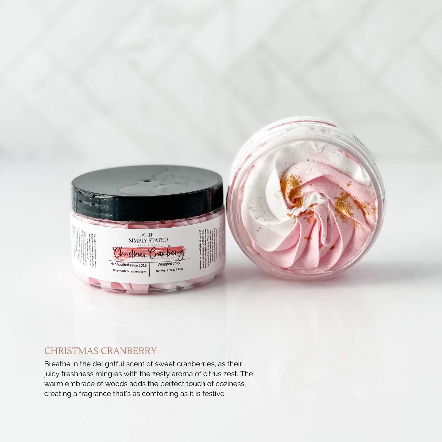 Whipped Soap Christmas Collection: Merry + Bright