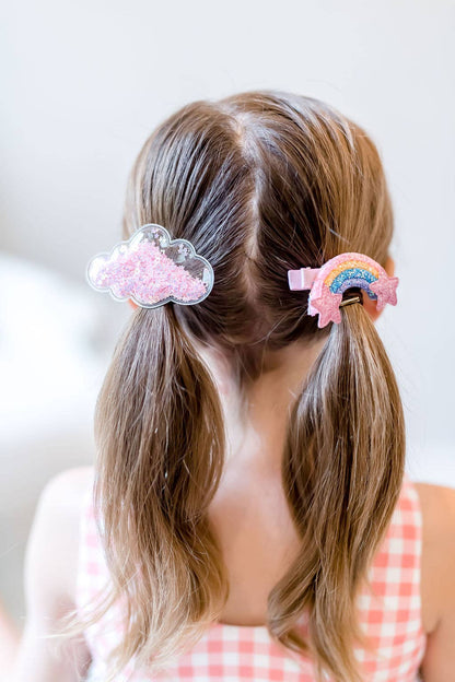 Shaker Hair Clip Set - Rainbow