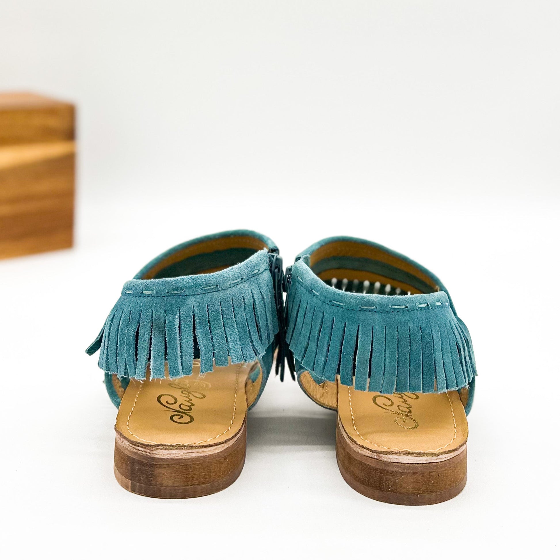 Fringe Star Sandal in Teal – Alison Company Boutique
