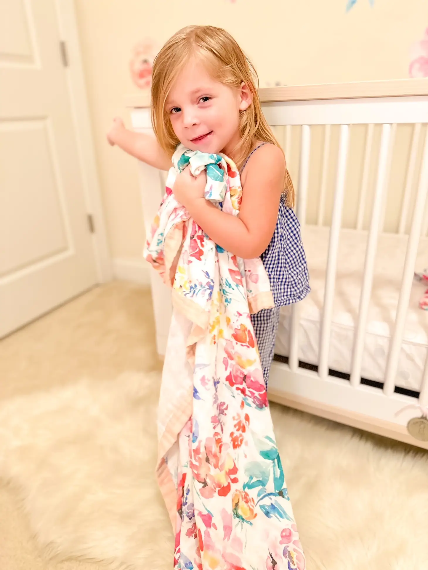 Premium Baby and Toddler Blanket - Flora - Bamboo and Cotton