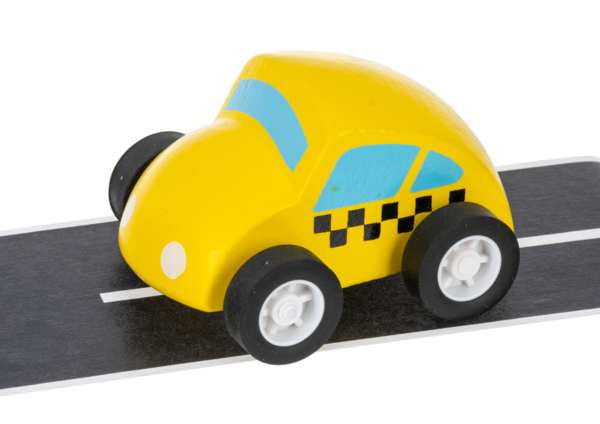 Wooden Cars w/ Adhesive Roads