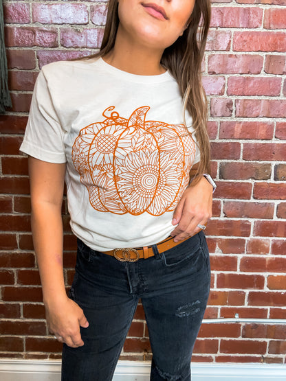 Sunflower Pumpkin Soft Graphic Tee