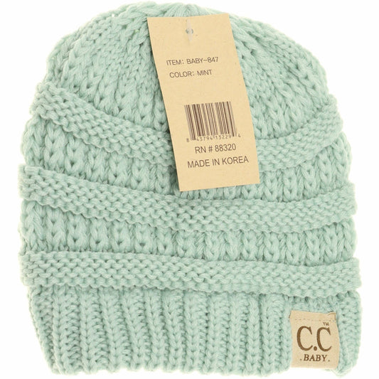 BABY Solid CC Beanie: Mint
