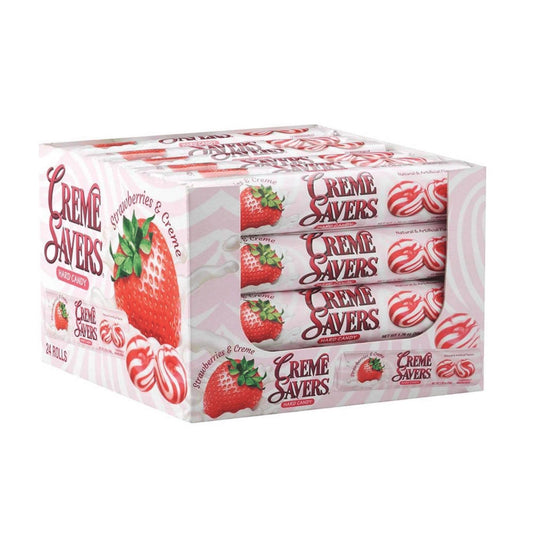Creme Saver Strawberries & Cream Candy