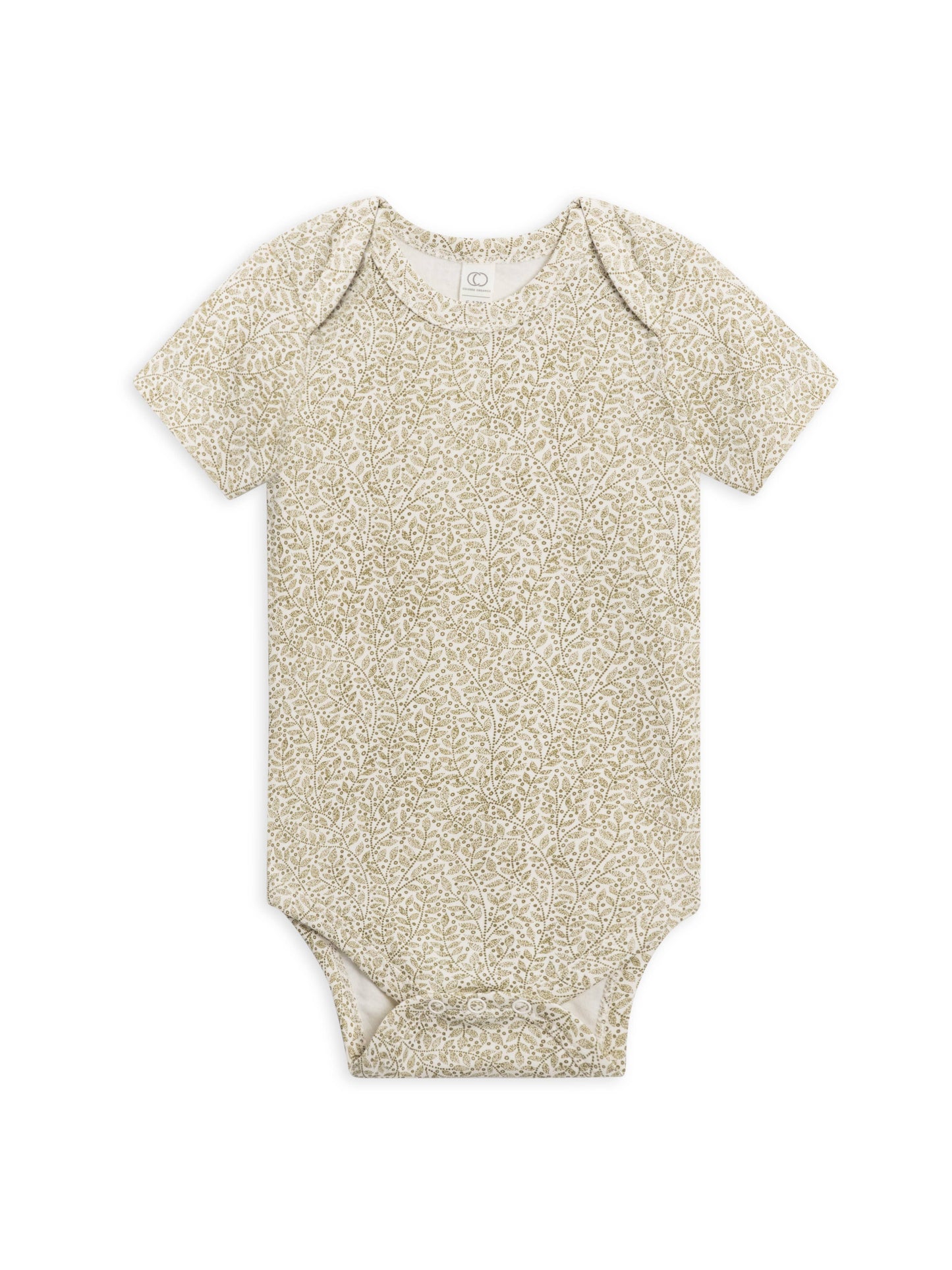 Organic Baby Afton Bodysuit - Fern / Ivory + Herb