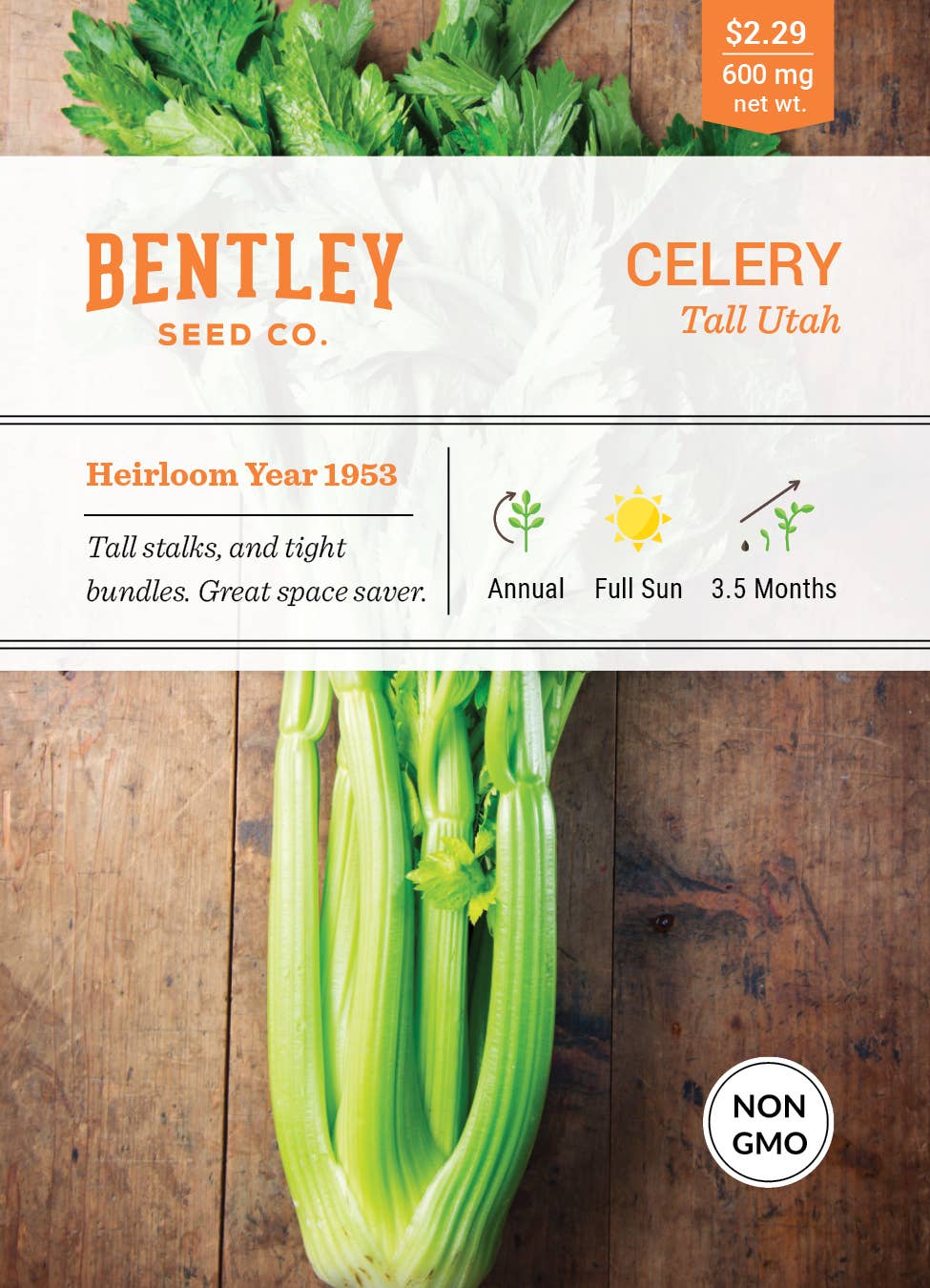 Celery- Tall, Utah Seed Packets