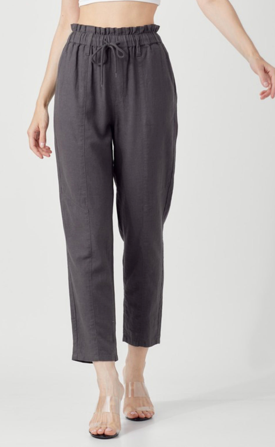 High-rise Linen Pants {2 colors}