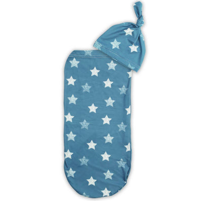 Cutie Cocoon™ Matching Cocoon & Hat Sets: Blue Stars