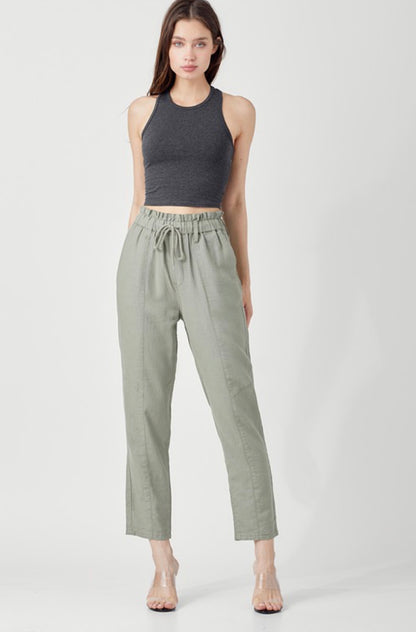 High-rise Linen Pants {2 colors}