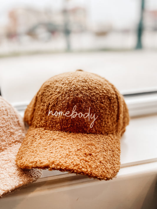 Sassy Sherpa Baseball Hat: Camel Homebody